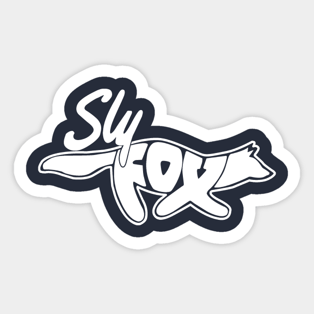 Sly Fox White Sticker by Jordanabungard 